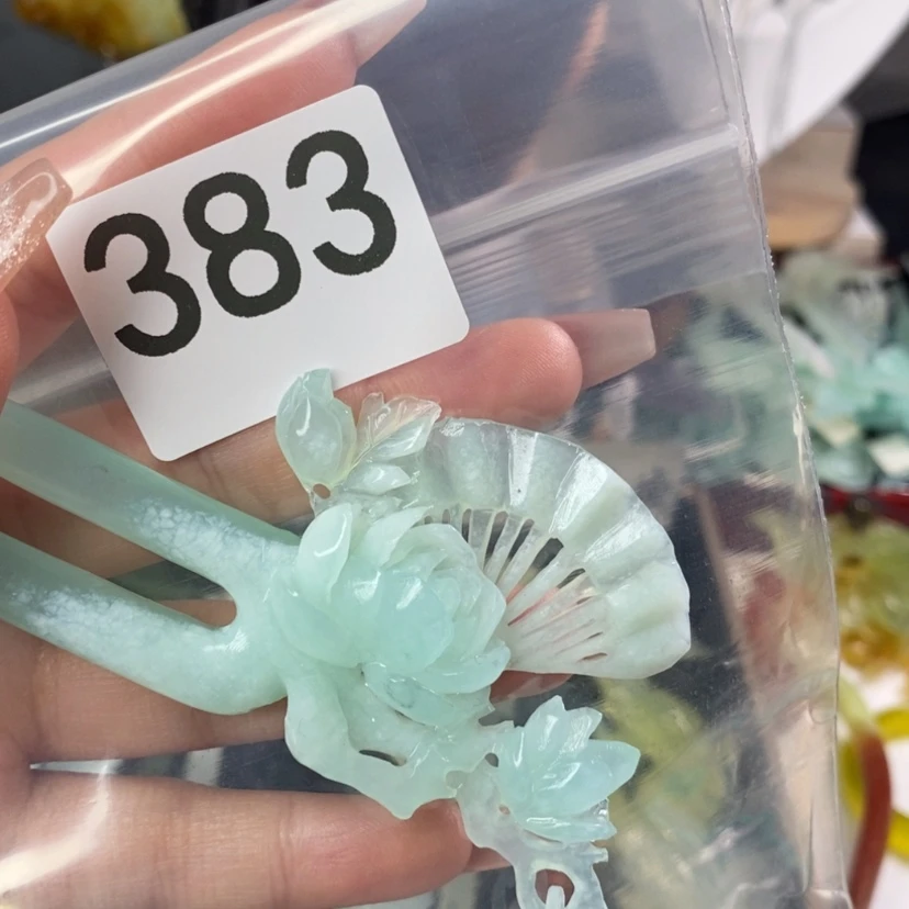 【闪购商品】岫玉发饰未镶嵌梦*