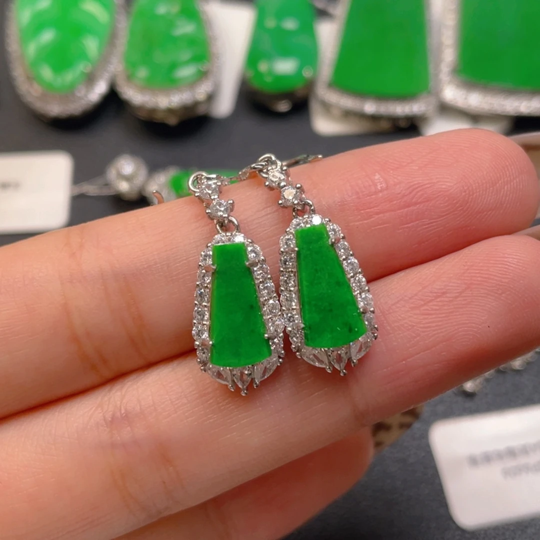 翡翠银S925镶嵌颈饰