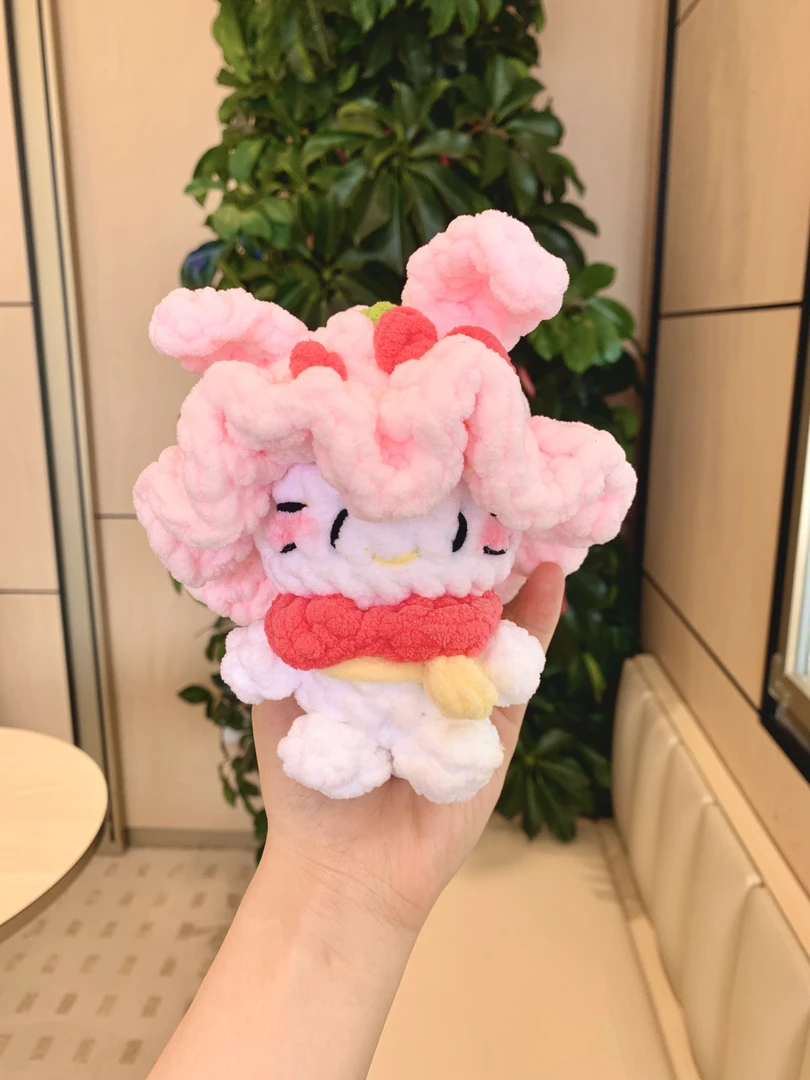春游樱桃兔子KT猫·毛线钩织成品