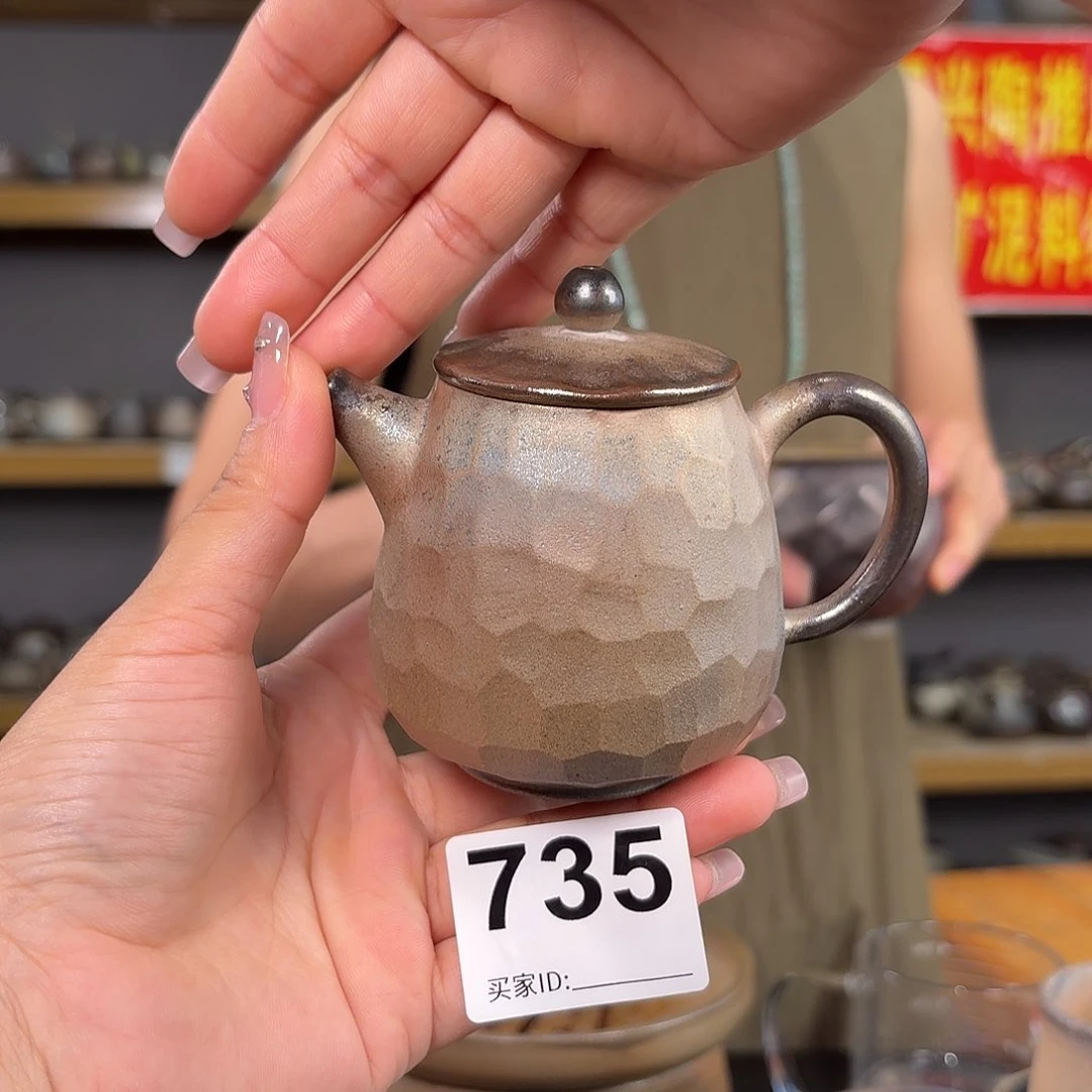 杯依*坭兴陶纯柴烧原矿泥料纯手工壶