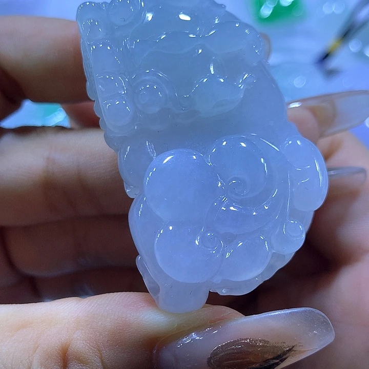 颈饰未镶嵌翡翠天然翡翠A货吊坠