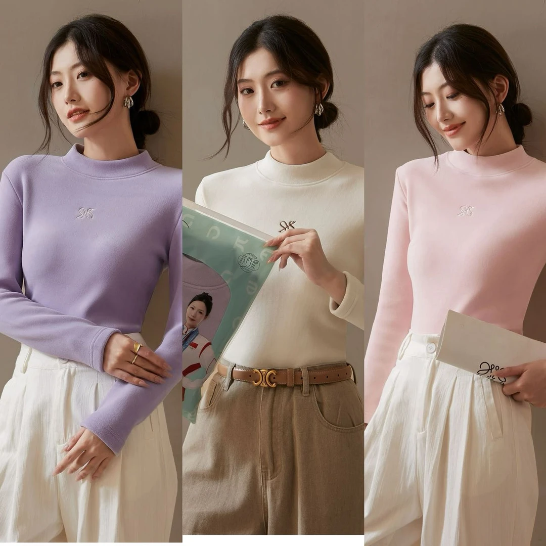 【瘦美人】秋冬2024爆款半高领内搭打底衫