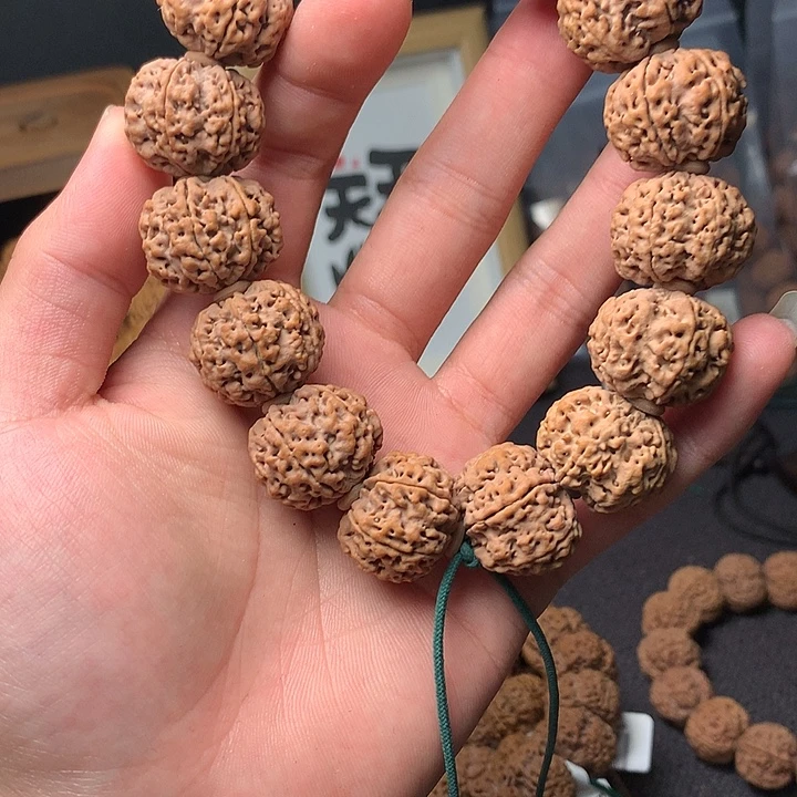 金刚菩提手串蜂窝雪花21mm