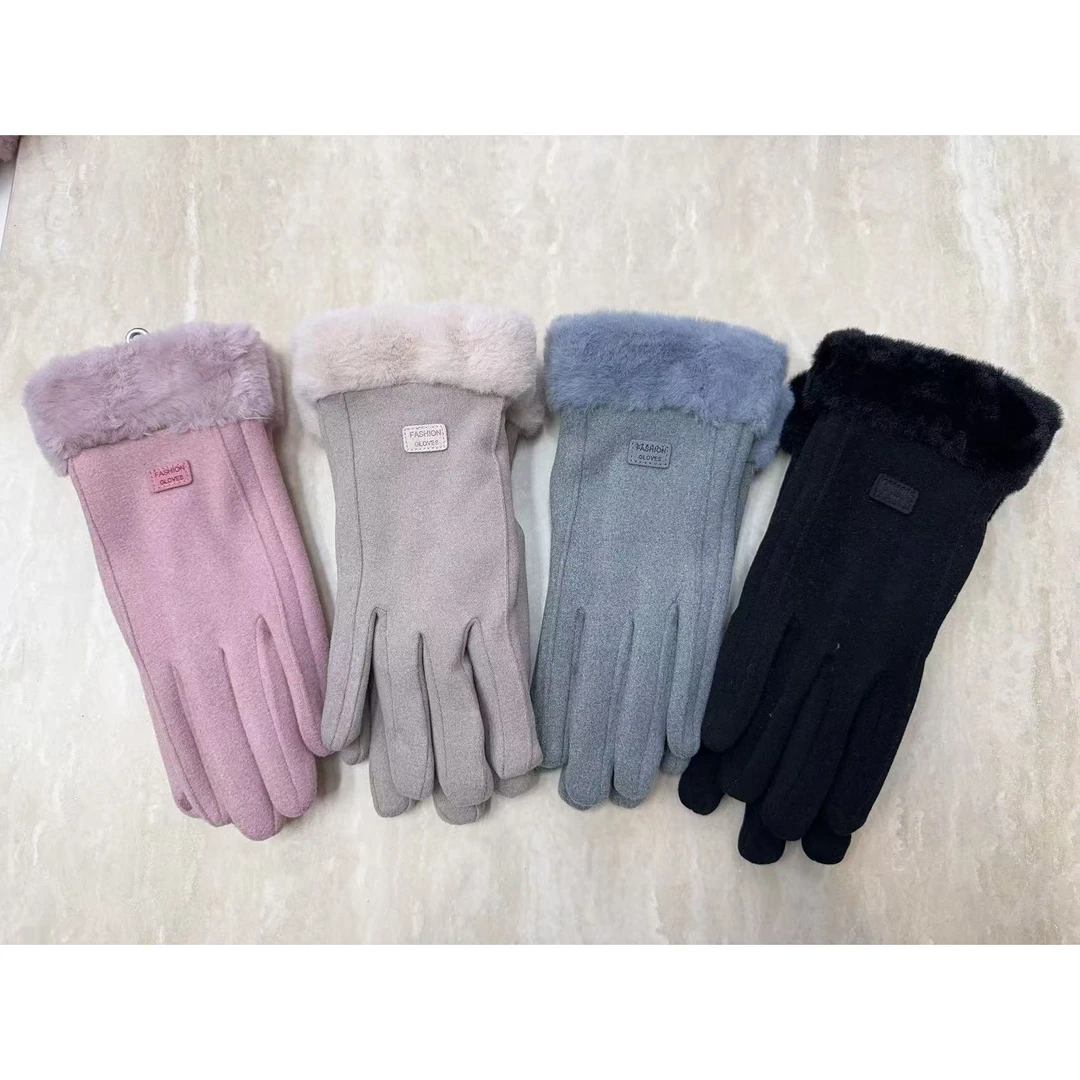 秋冬保暖加厚五指手套#6609