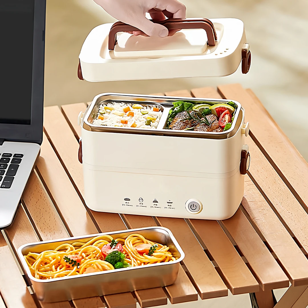2025新款电热饭盒可插电加热超长保温便当盒上班族带饭神器24小时