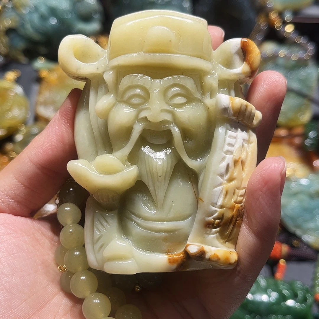 岫玉未镶嵌毛衣链
