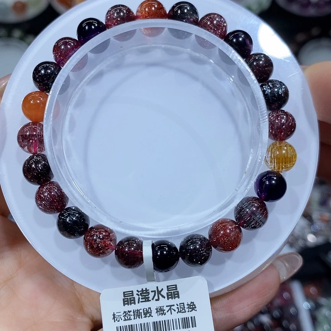 未镶嵌手串水晶黑加仑7