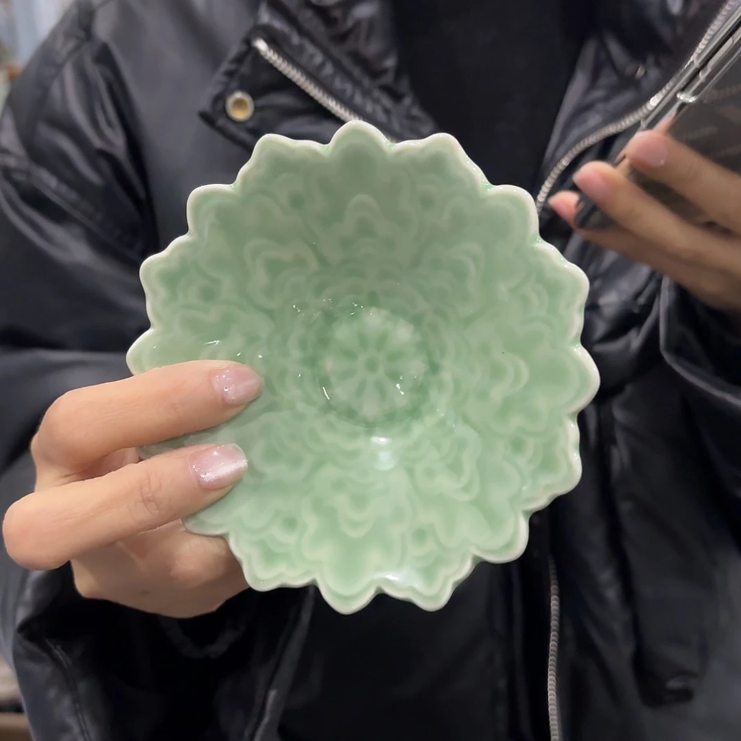 龙泉云间青瓷小米茶器