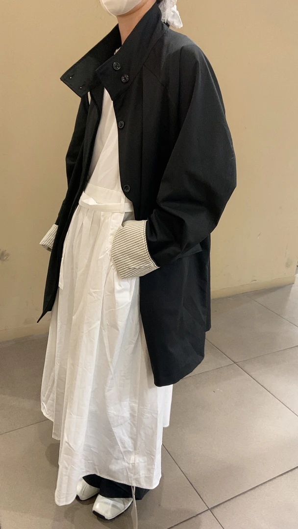 【立领中长款风衣】欧尼家新款春季立领中长款风衣