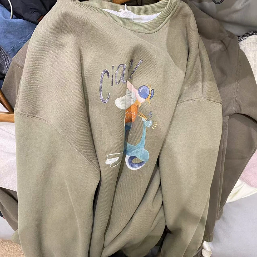 33推荐 ID#1277 日系套头卫衣加绒FL 01-09