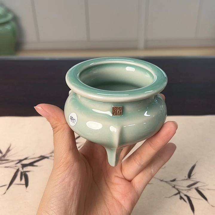 龙泉云间青瓷小米茶器