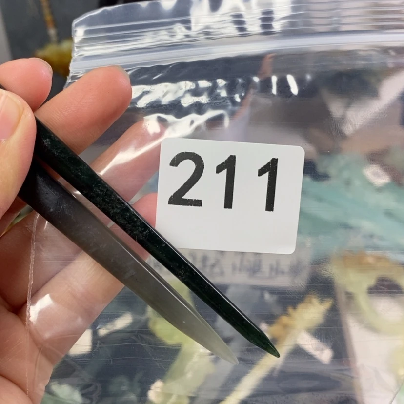 【闪购商品】岫玉发饰未镶嵌姜*茶