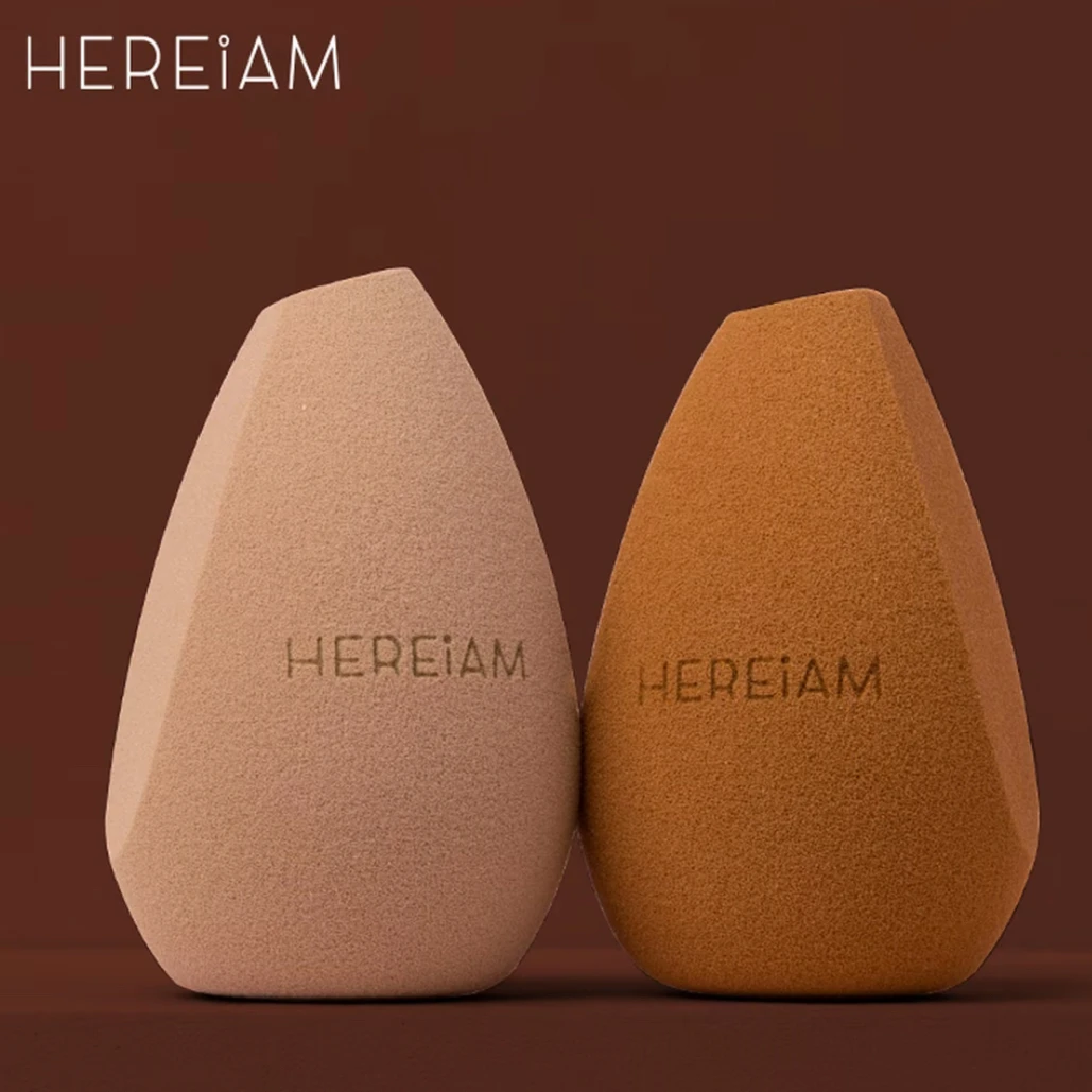 HEREIAM 粉扑美妆不吃粉干湿两用柔软粉底液散粉彩妆蛋 送袋子