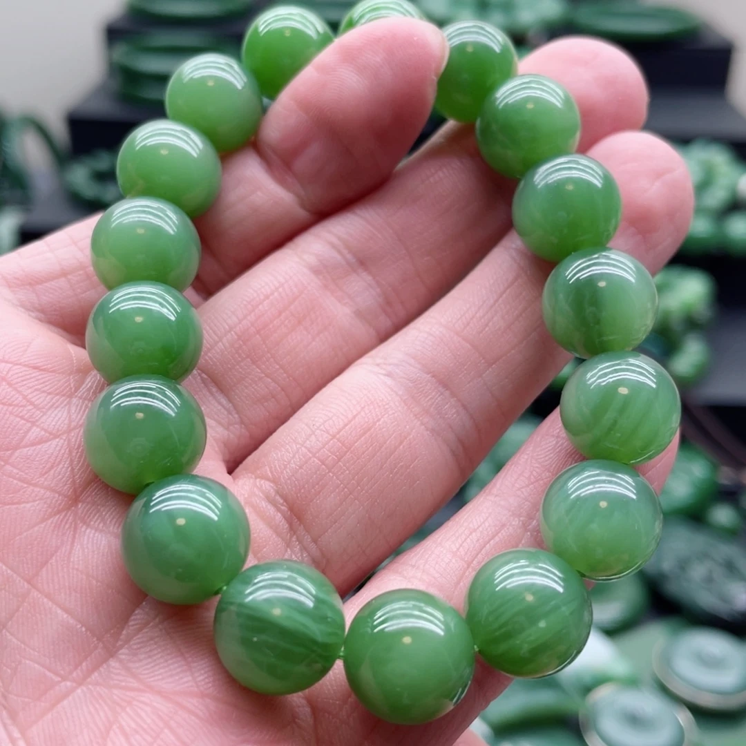 和田玉（碧玉）未镶嵌手链