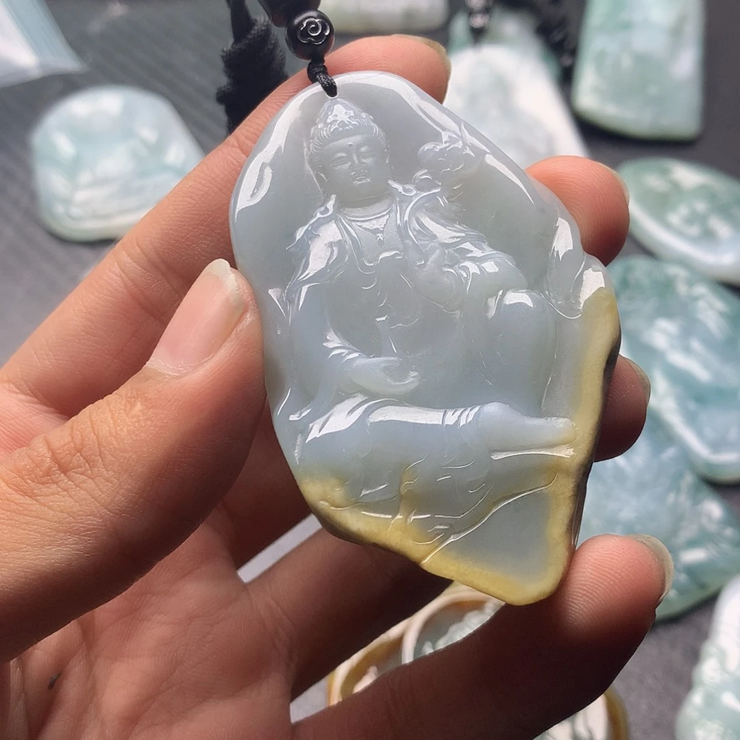 翡翠未镶嵌颈饰缅甸天然翡翠a货