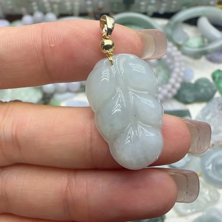 未镶嵌手链翡翠叶子