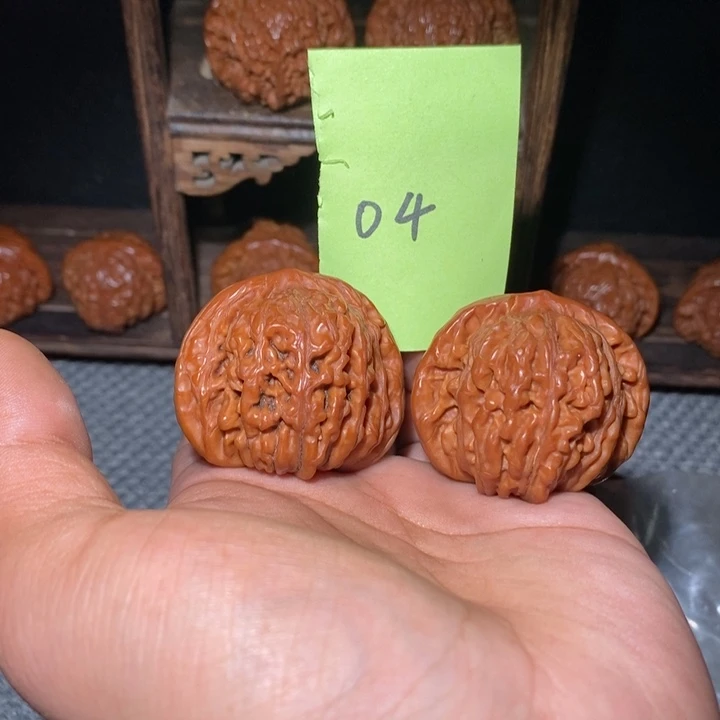 桃核把件45尺四座楼