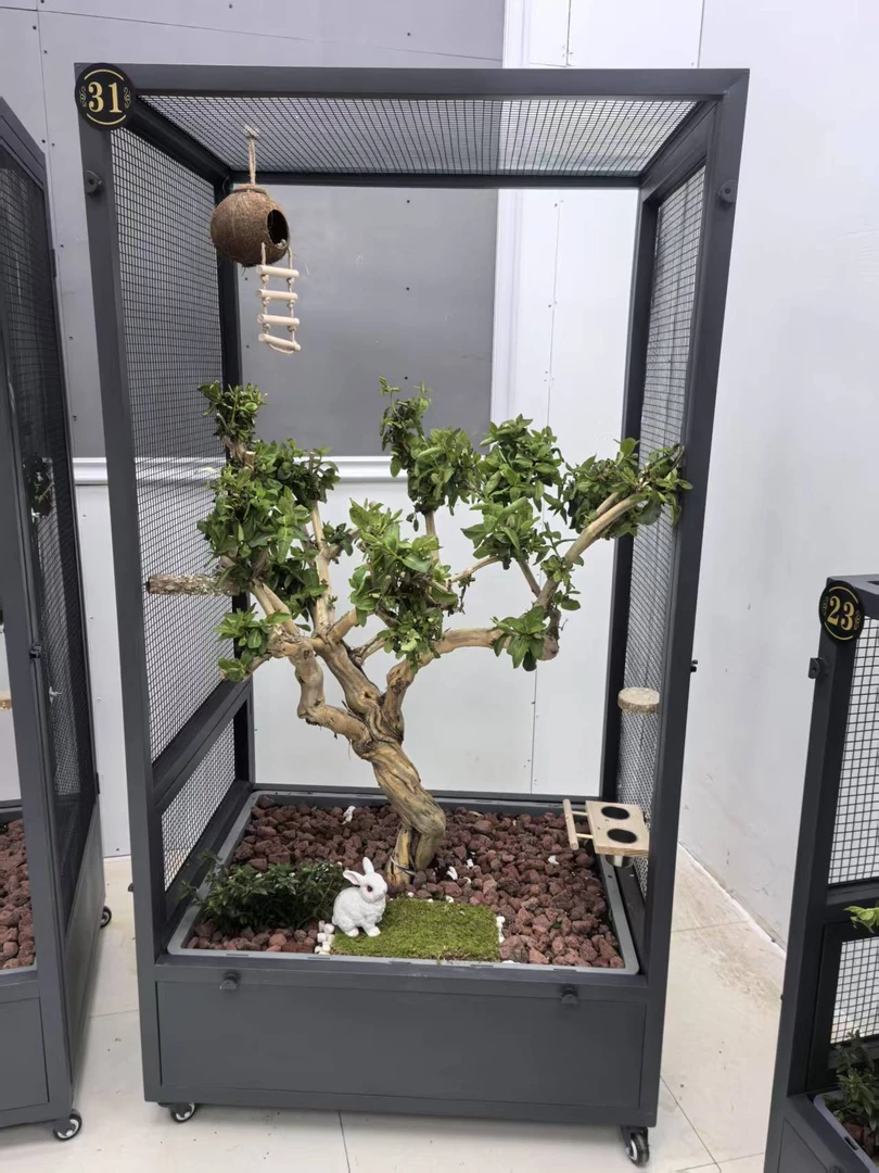 高150长87宽67不锈钢生态鸟笼