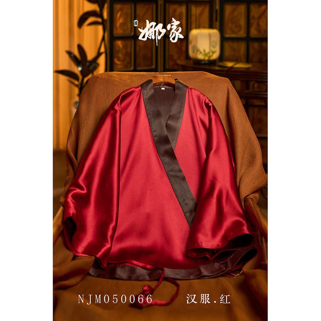 娜家·古风【双面缎汉服】100%桑蚕丝香云纱双面穿皮子上衣琥珀老钱