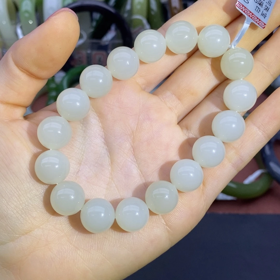 和田玉未镶嵌手串卡12