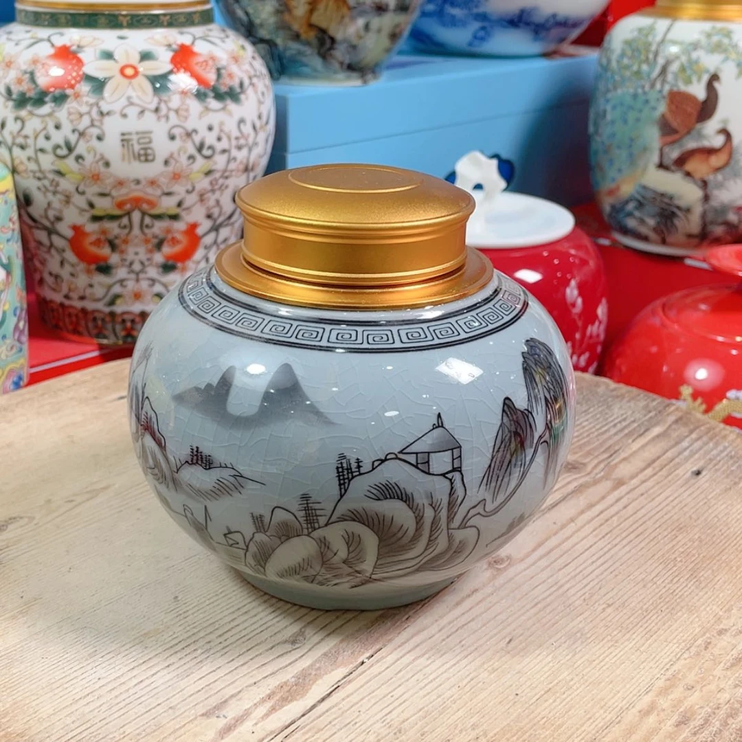 【闪购商品】罐陶瓷茶叶罐密封罐