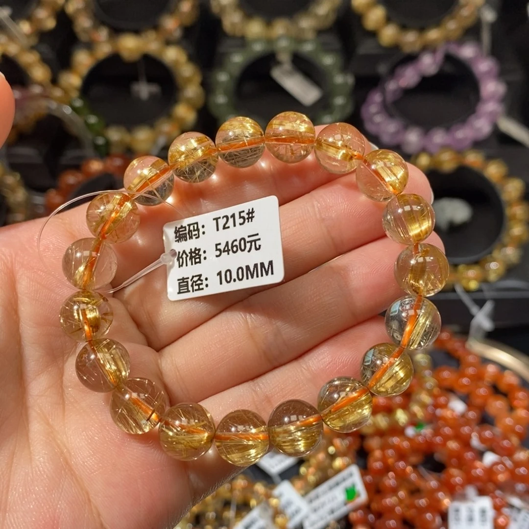 未镶嵌手链发晶T215# 10mm