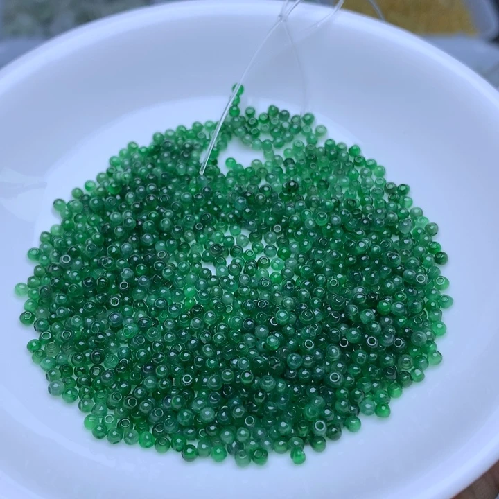 翡翠散珠卡2冰阳绿50个