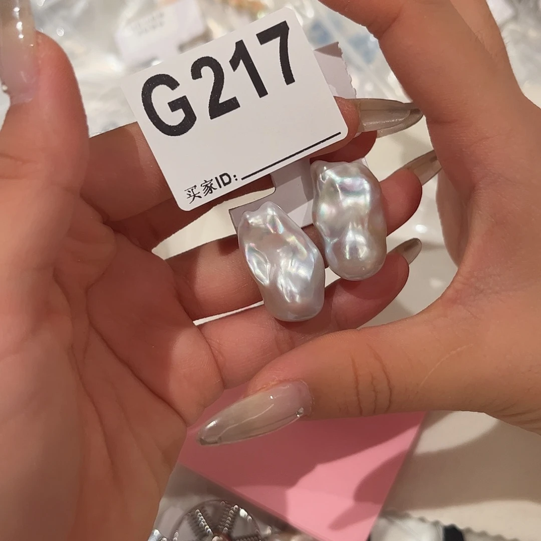 银S925镶嵌淡水珍珠耳饰