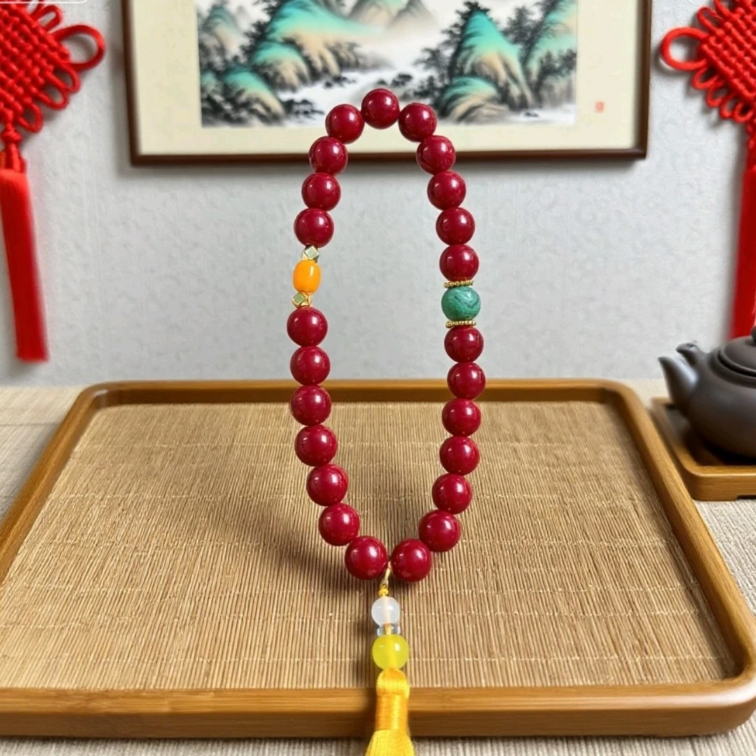精品红色圆珠12mm设计款手持201