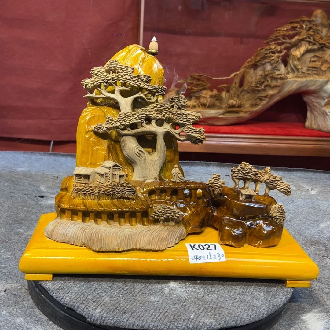 柏木（崖柏）金丝楠木木雕