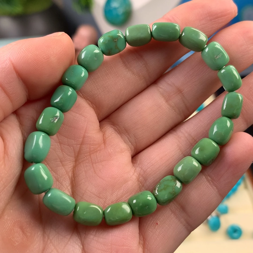 M***a绿松石未镶嵌珠宝奇石6+mm