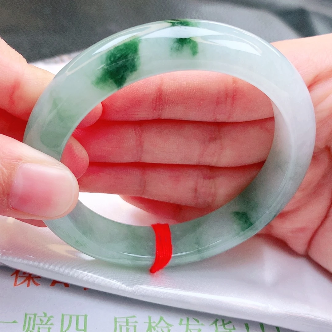 翡翠未镶嵌手镯缅甸天然a货翡翠手镯
