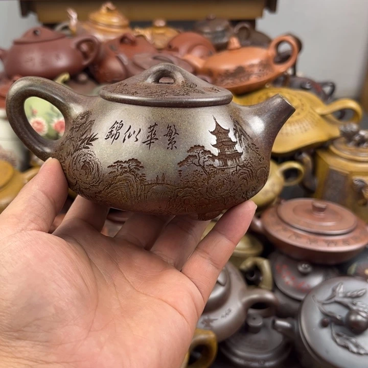 茶壶紫砂紫砂壶微瑕疵