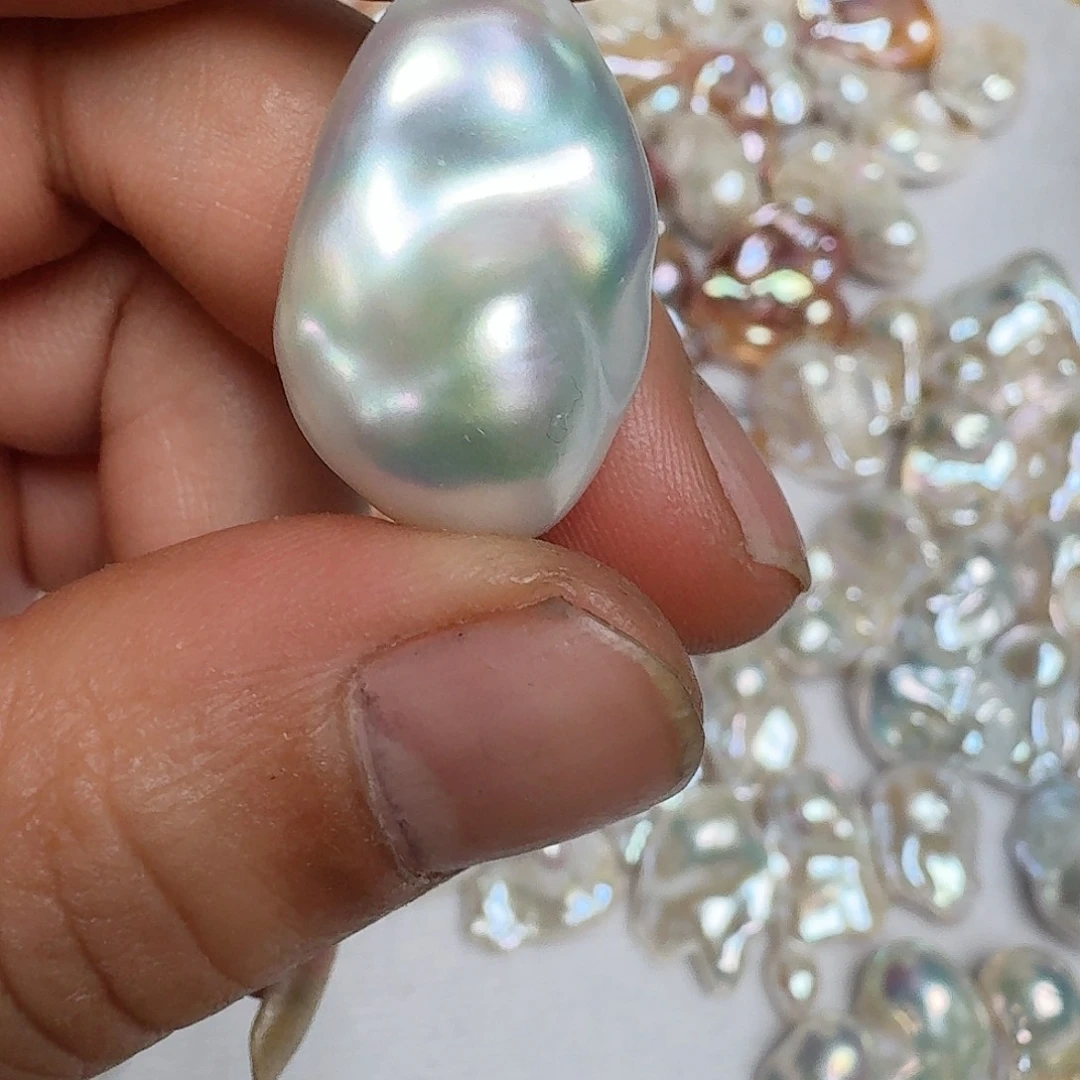 淡水珍珠颈饰银S925镶嵌✨***灬