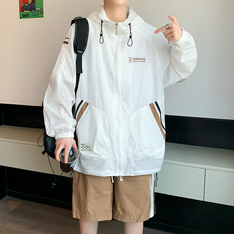 青少年轻薄外套男生夏季新款初高中生防晒衣服大学生夏款空调服潮