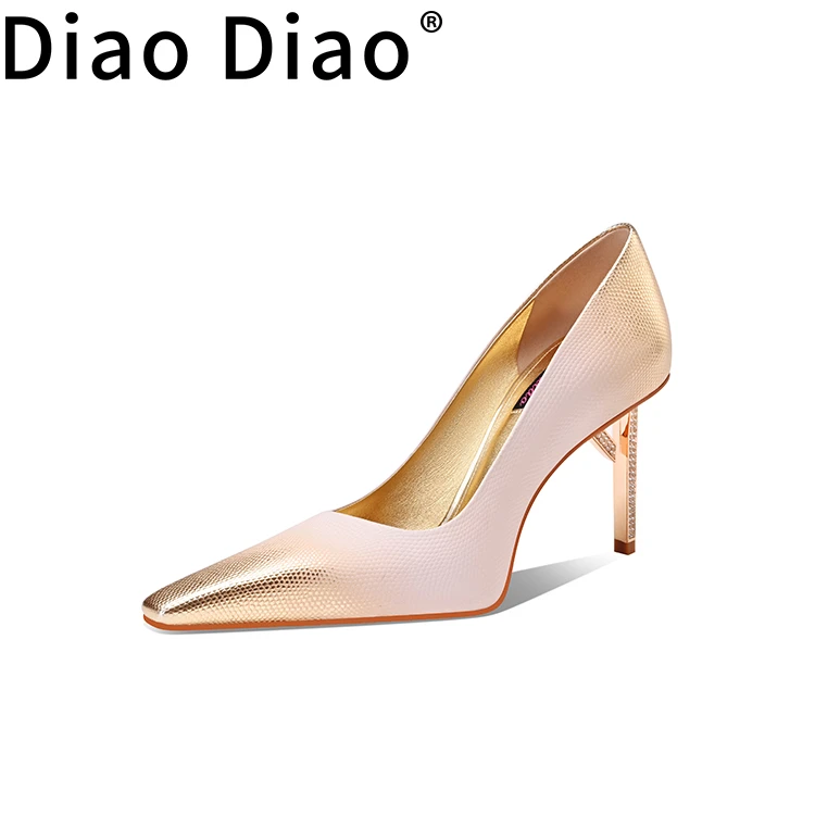 尖头通用细跟高跟鞋女士春季婚鞋百搭设计师浅口时尚细高跟欧若风