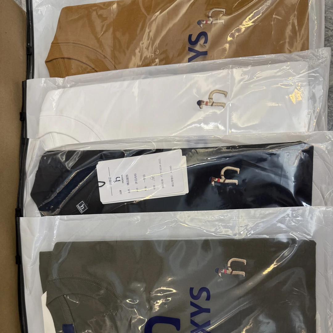 夏季短袖T恤男纯色刺绣时尚休闲纯棉短袖情侣圆领短袖上衣打底衫