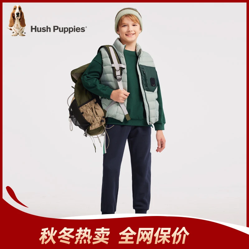 【羽绒马甲】暇步士童装冬季新款儿童百搭羽绒保暖马甲背心