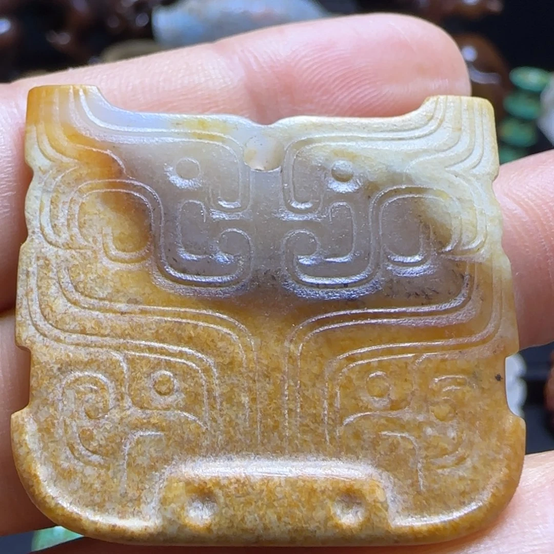 和田玉未镶嵌挂件