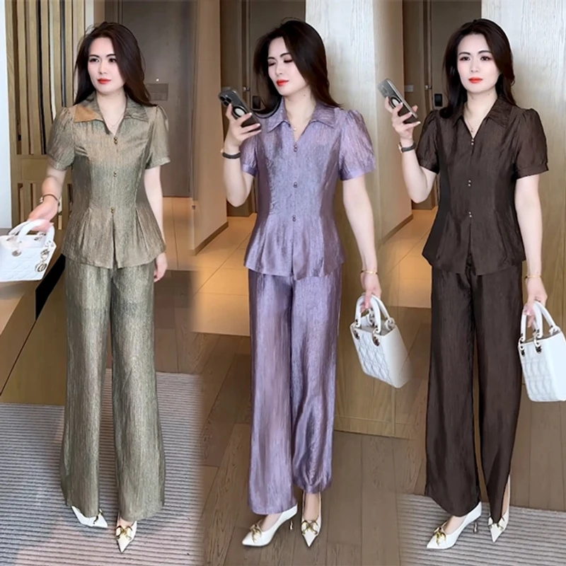 2025新款夏季新款穿搭洋气时尚气质收腰修身不挑人减龄套装135