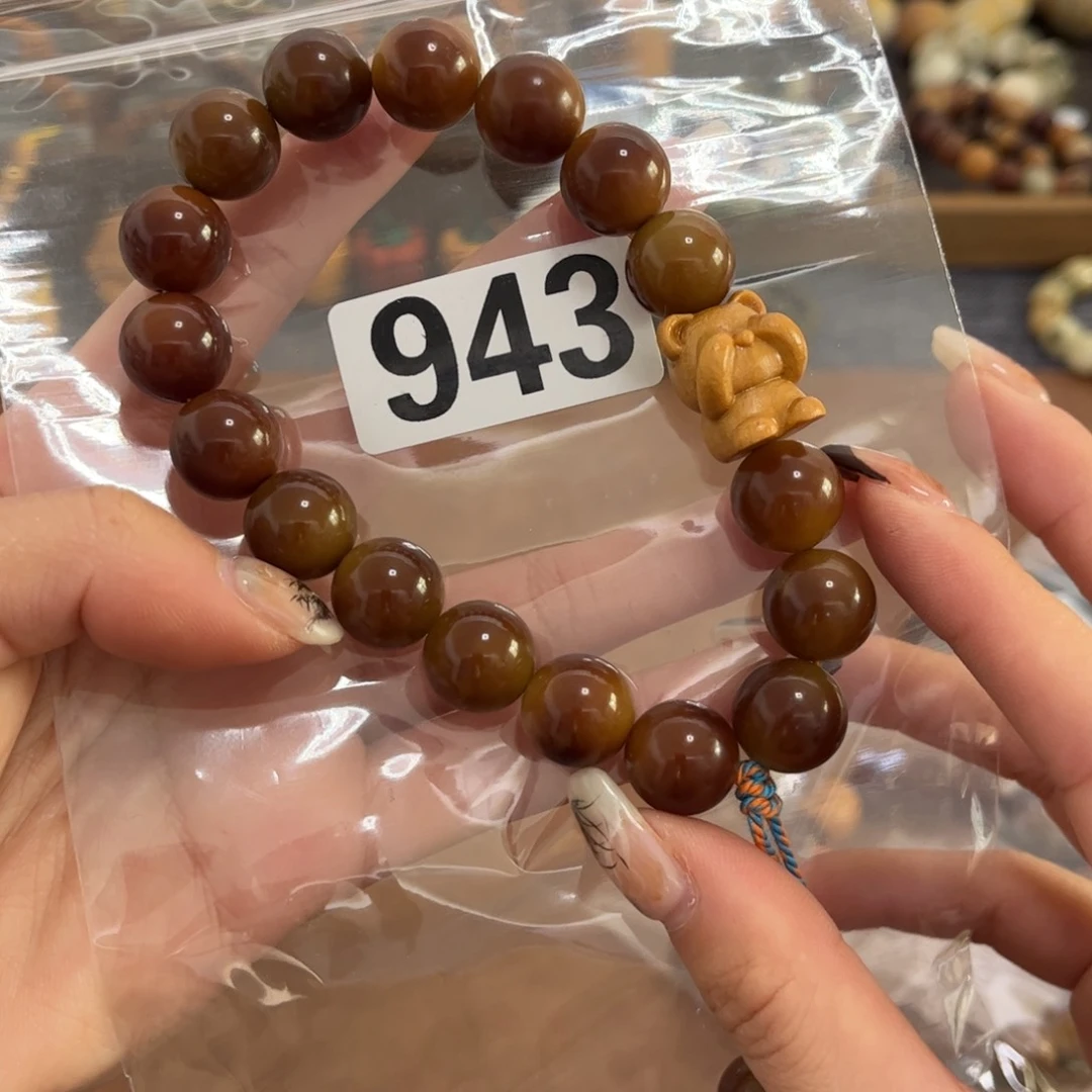 白玉菩提手串943茶冻手持