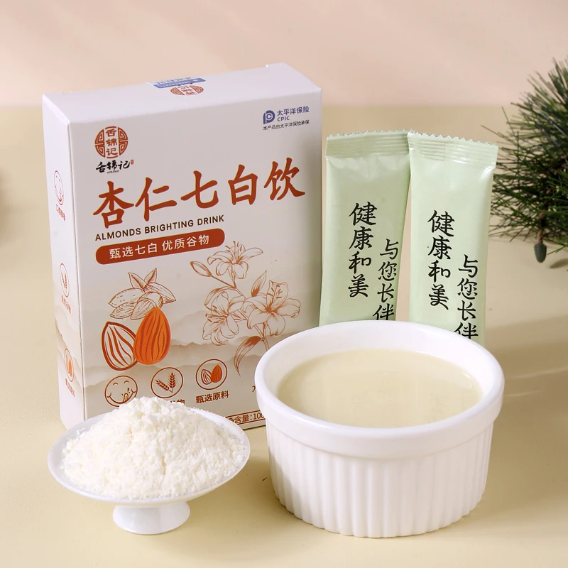 【舌锦记】杏仁七白饮科学配比臻白食养细腻丝滑杏仁茯苓山药