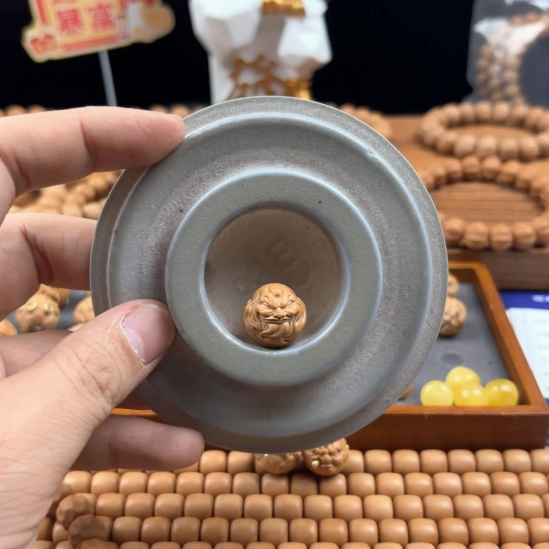 猴头核桃手串单***色舔僧