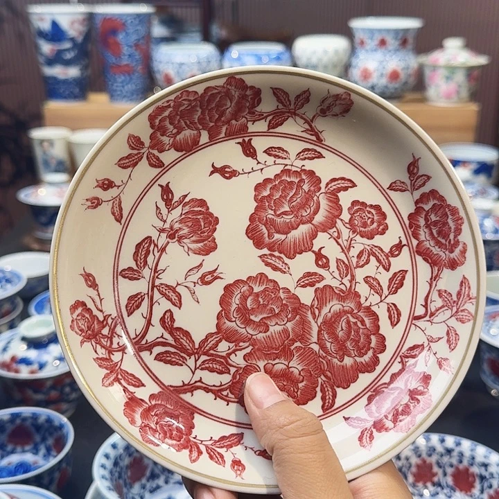 正绎堂玫瑰花壶承