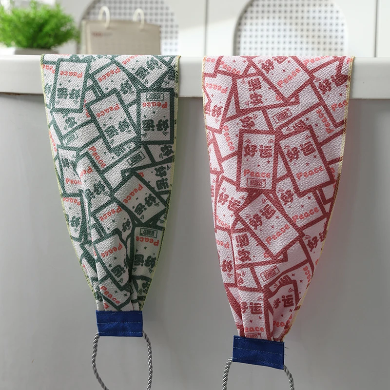 升级款特粗砂搓背巾加长加厚洗澡搓背条不求人下泥搓澡巾拉背双层