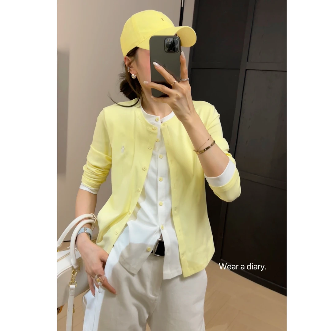 九儿【圣罗女人】轻奢春季撞色两件拼接开衫上衣-T9969