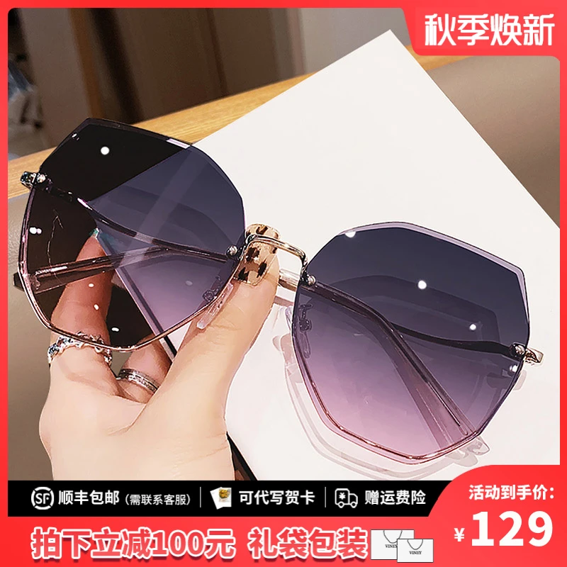 Viney墨镜女2025新款夏季网红防紫外线太阳镜时尚小众开车偏光镜