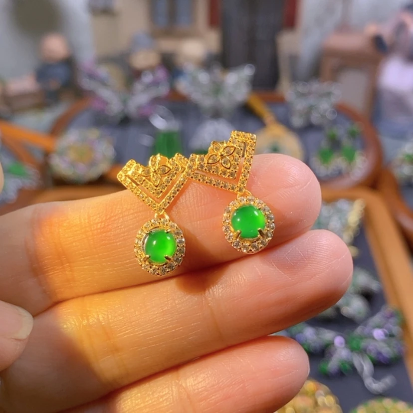 【闪购商品】银S925镶嵌挂件翡翠