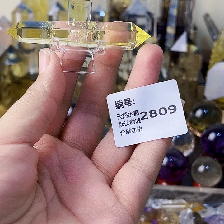 鹰***哥未镶嵌颈饰水晶柱