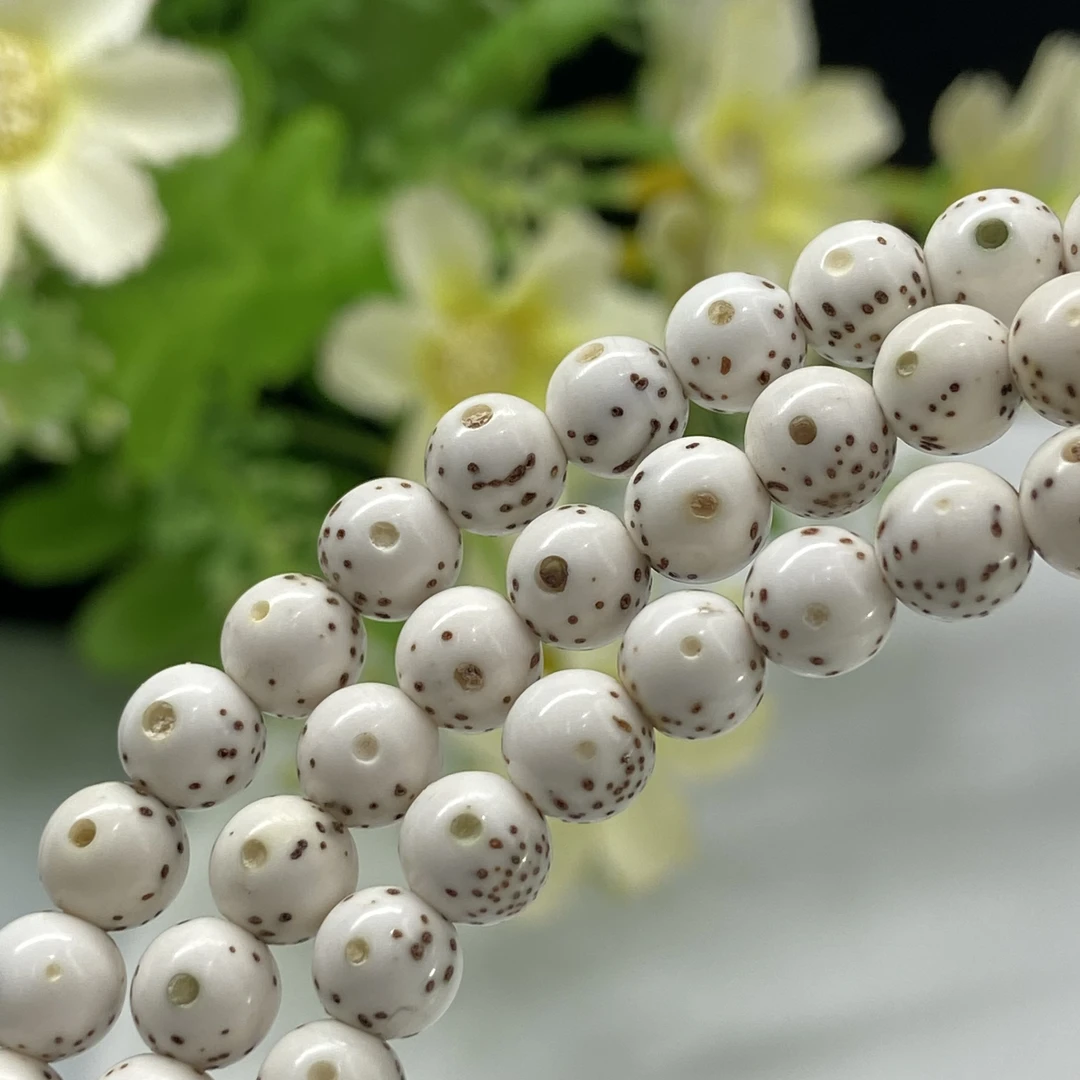 XCC211高密高瓷高抛海南星月菩提籽108圆珠文玩长串
